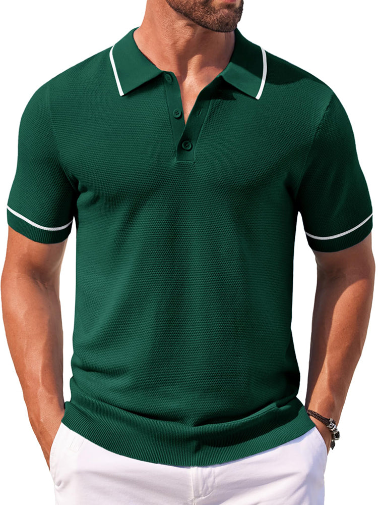 Polo de punto casual para el golf
