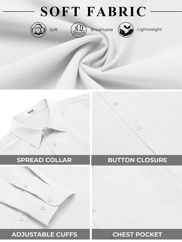 Camisa de vestir business casual de botones