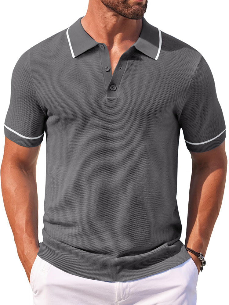 Polo de punto casual para el golf
