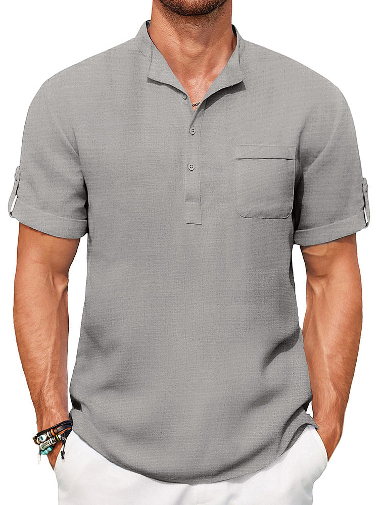 Camisa henley casual de verano