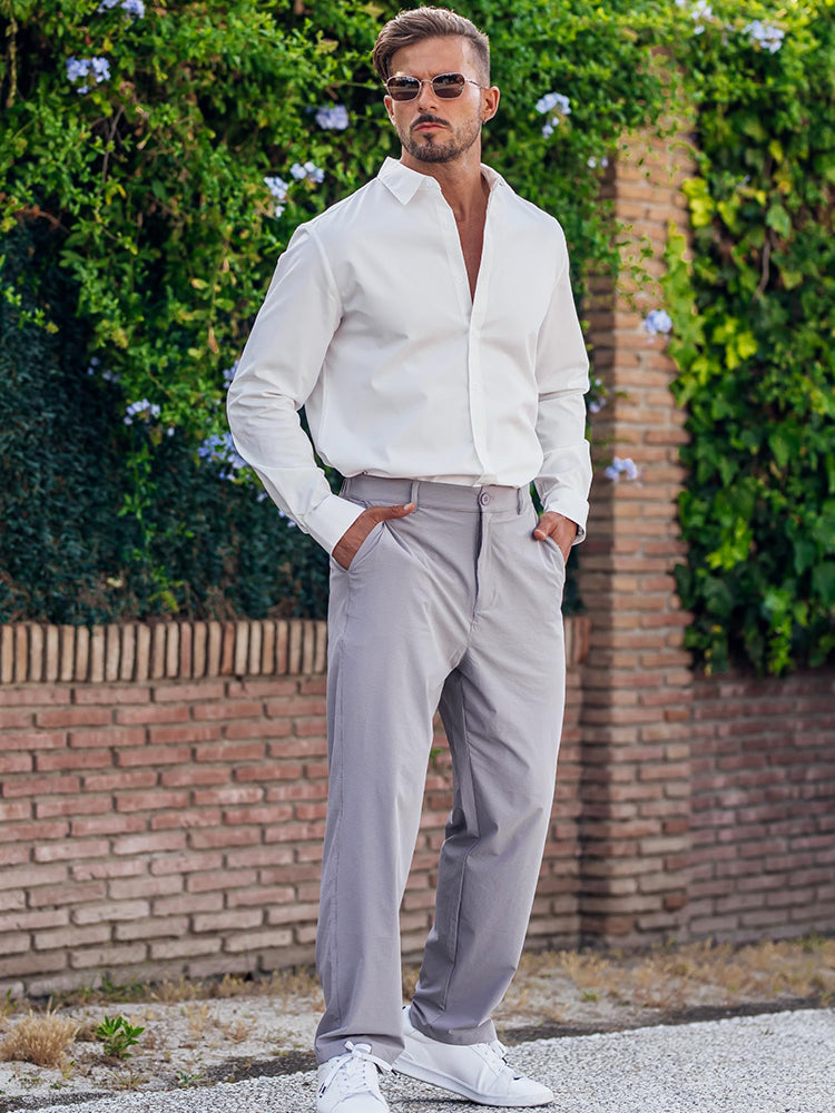 Camisa de vestir casual de botones