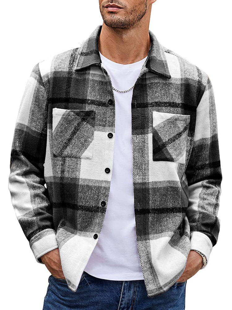 Camisa de franela a cuadros cómoda