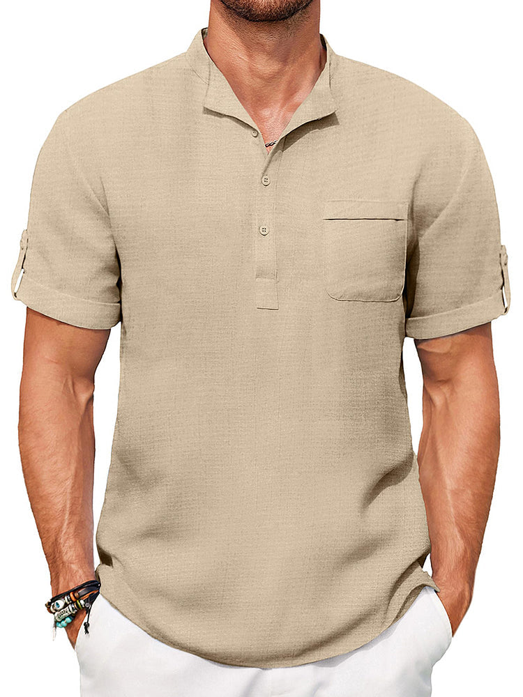 Camisa henley casual de verano