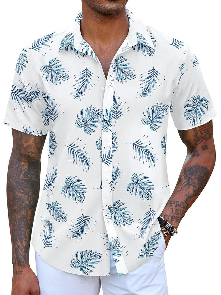 Camisa hawaiana estampada casual