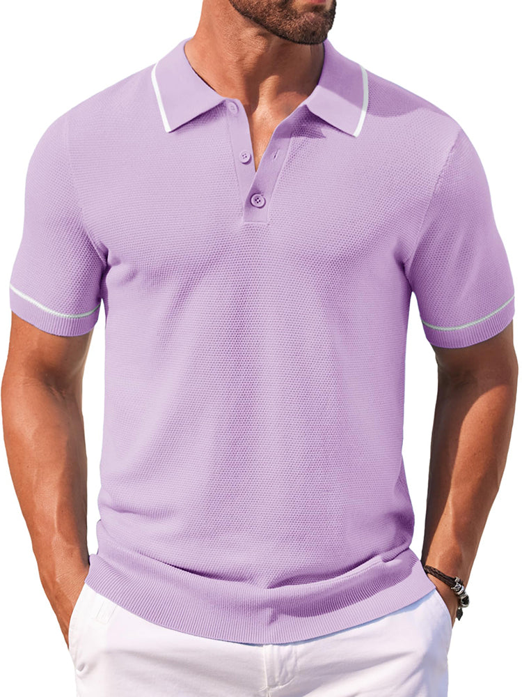 Polo de punto casual para el golf