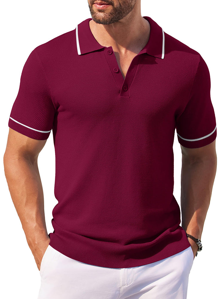 Polo de punto casual para el golf