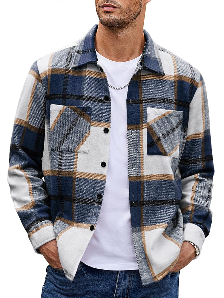 Camisa de franela a cuadros cómoda