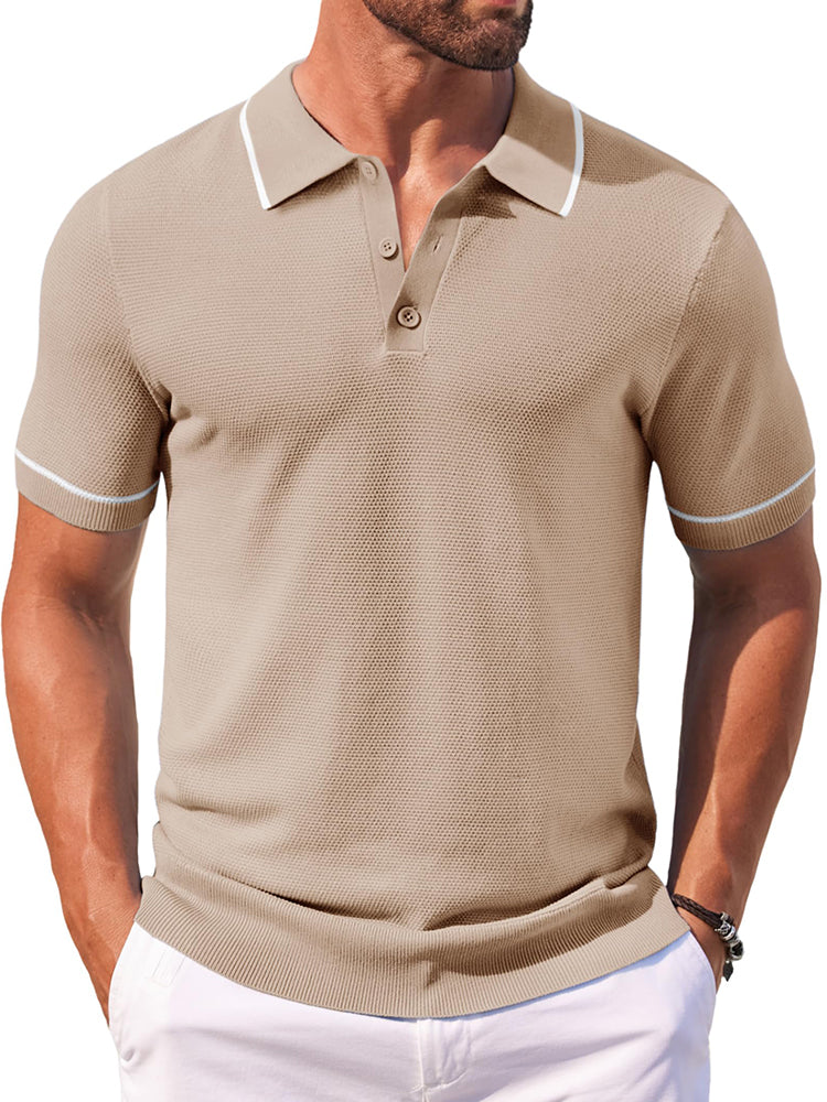 Polo de punto casual para el golf