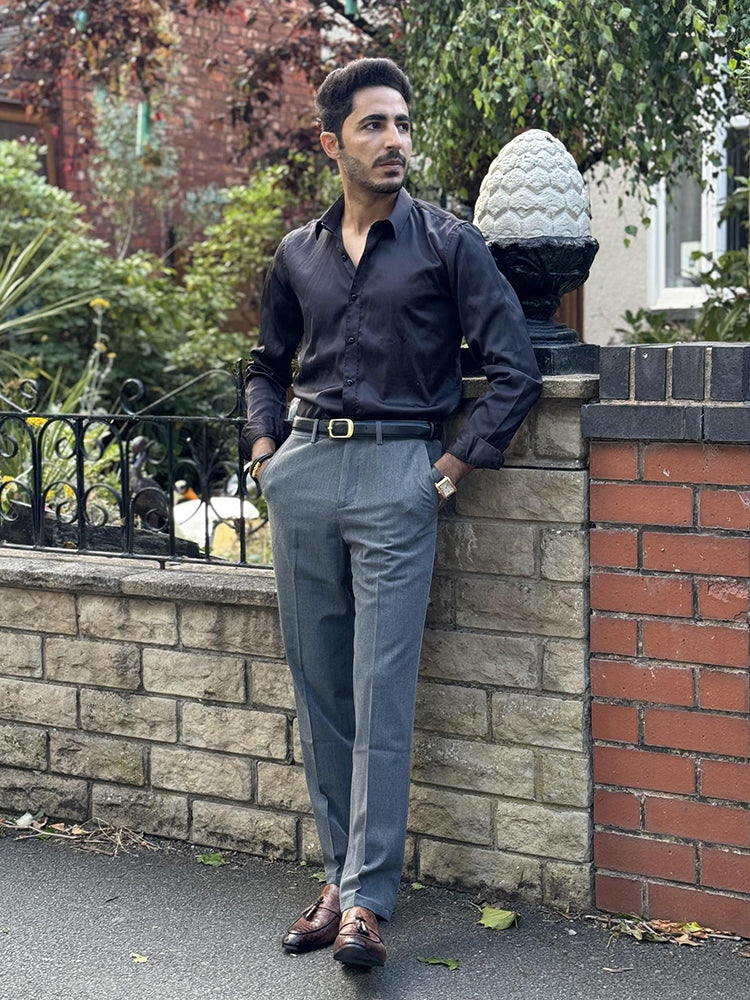 Pantalón de vestir con cintura expandible