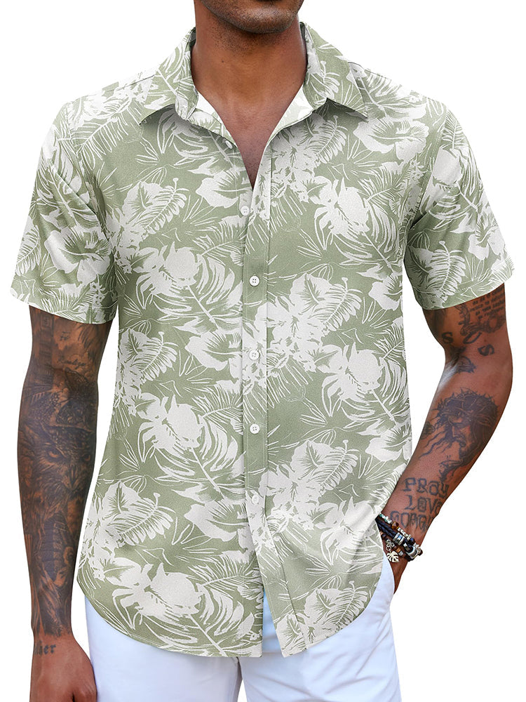 Camisa hawaiana estampada de vacaciones