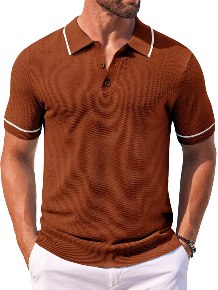 Polo de punto casual para el golf