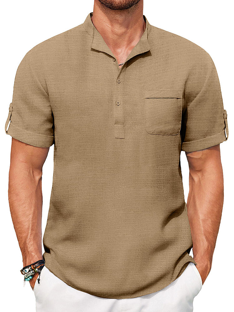 Camisa henley casual de verano