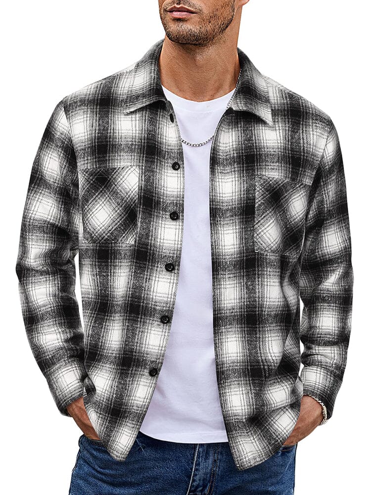 Camisa de franela a cuadros cómoda