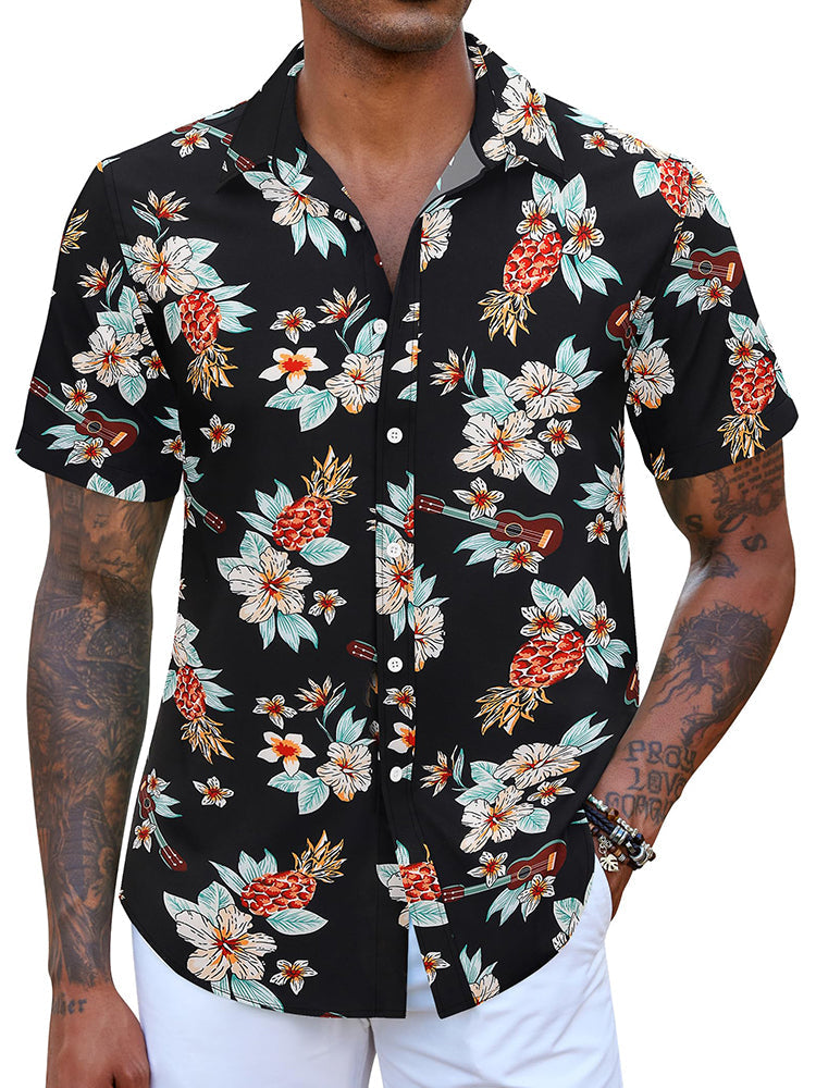 Camisa hawaiana estampada casual