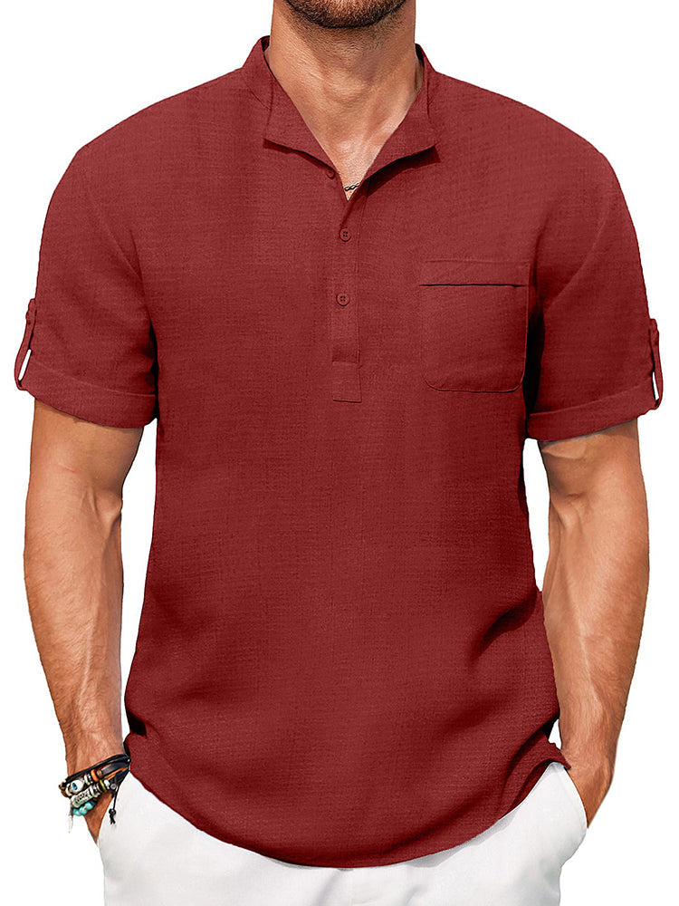 Camisa henley casual de verano