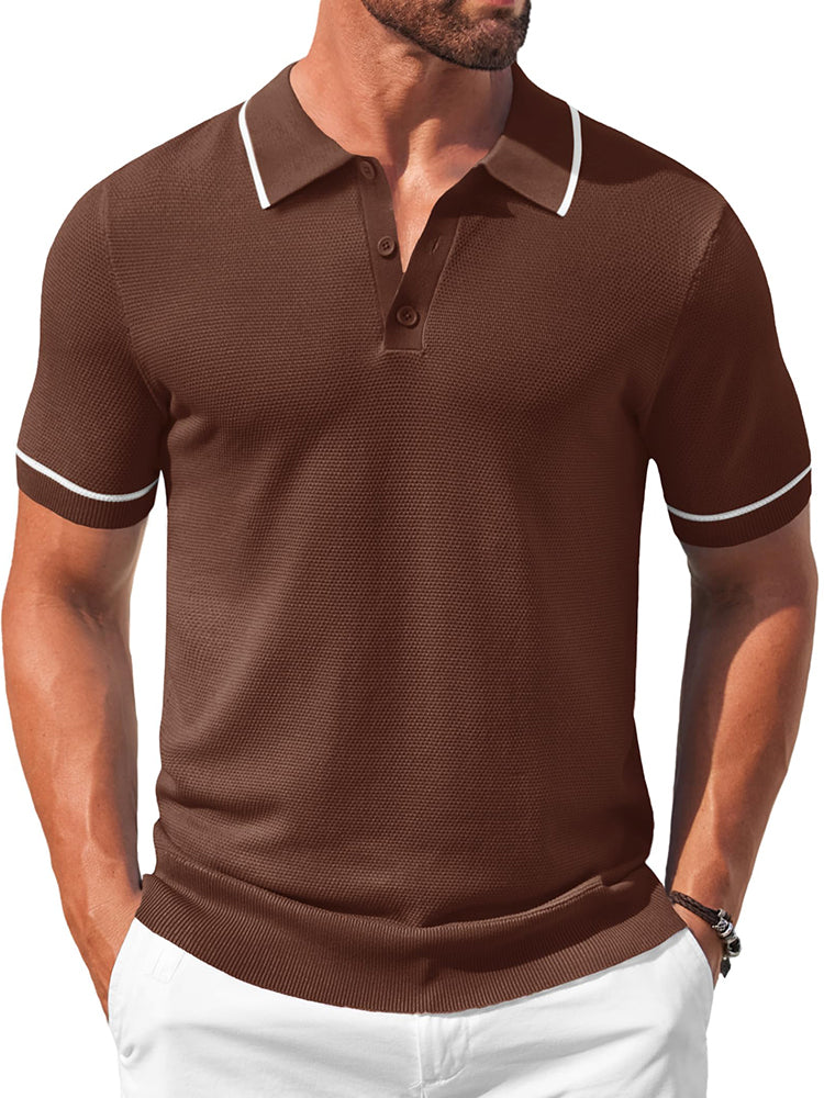 Polo de punto casual para el golf