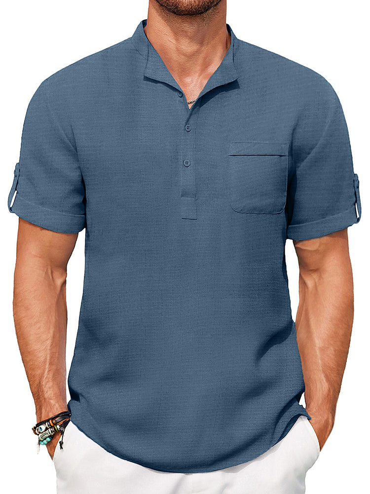 Camisa henley casual de verano