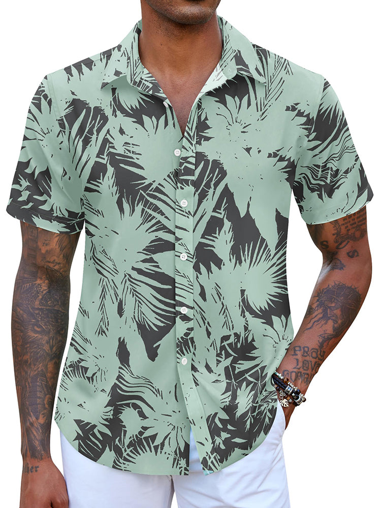 Camisa hawaiana estampada de vacaciones