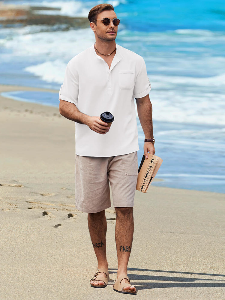 Camisa henley casual de verano