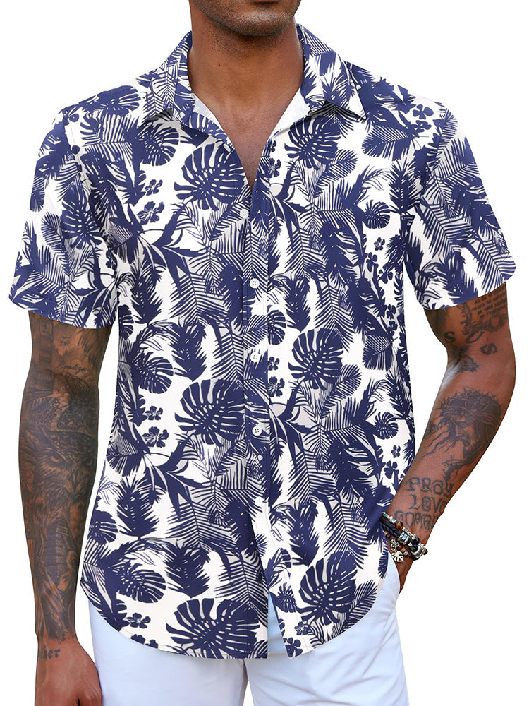 Camisa hawaiana estampada casual