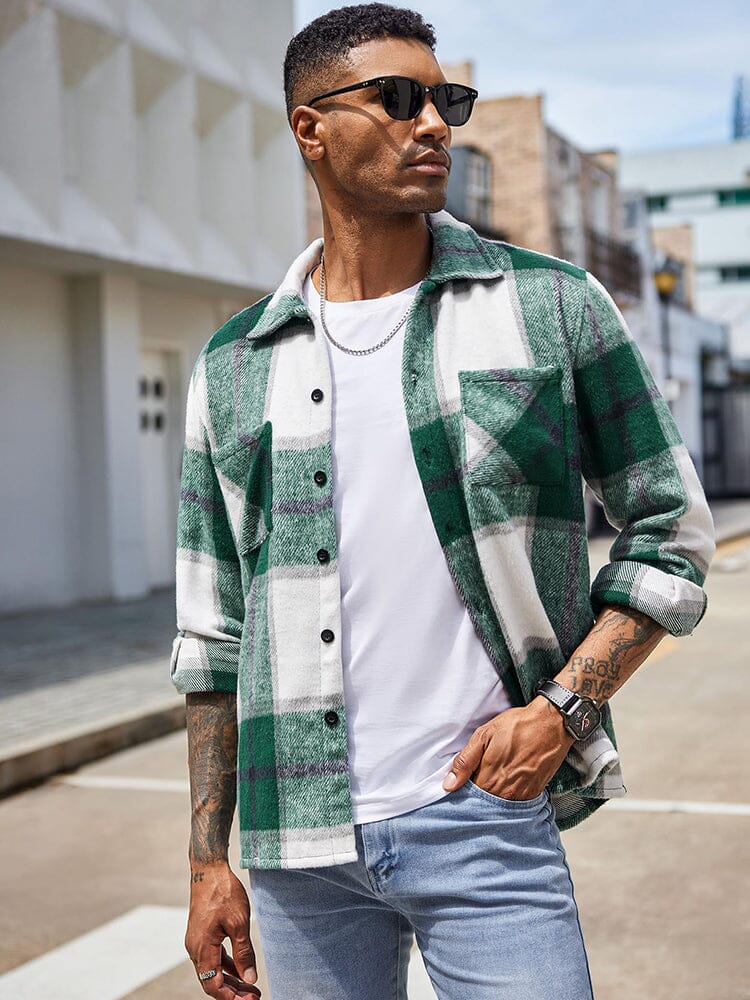 Camisa de franela a cuadros cómoda
