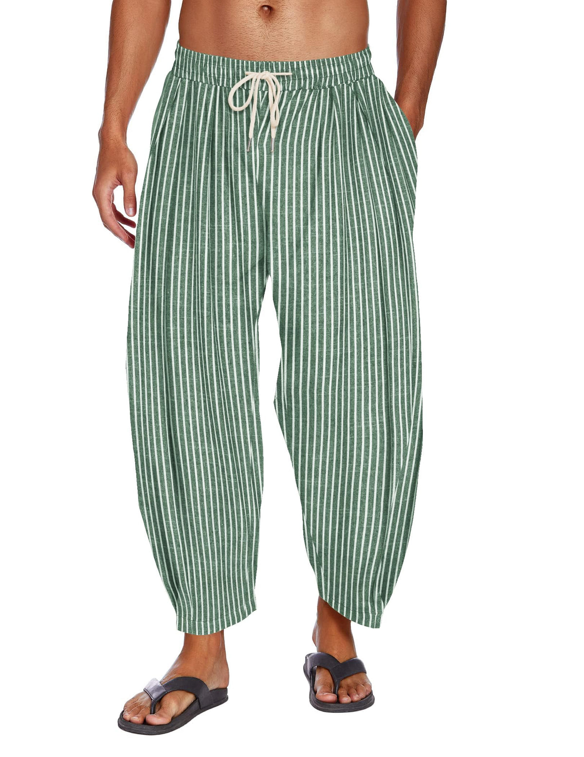 Pantalón harem holgado con bolsillos