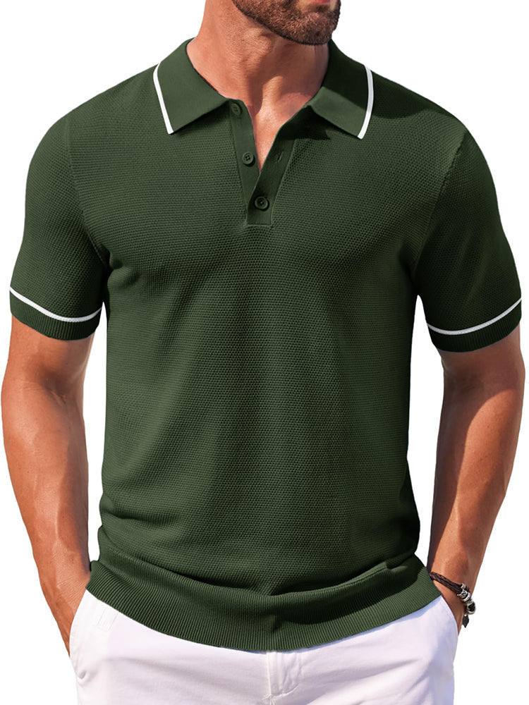Polo de punto casual para el golf