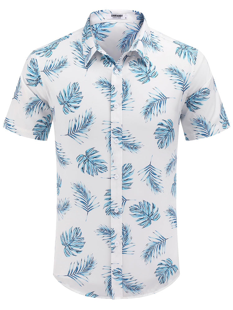 Camisa hawaiana estampada casual
