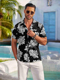 Camisa casual de vacaciones con estampado floral