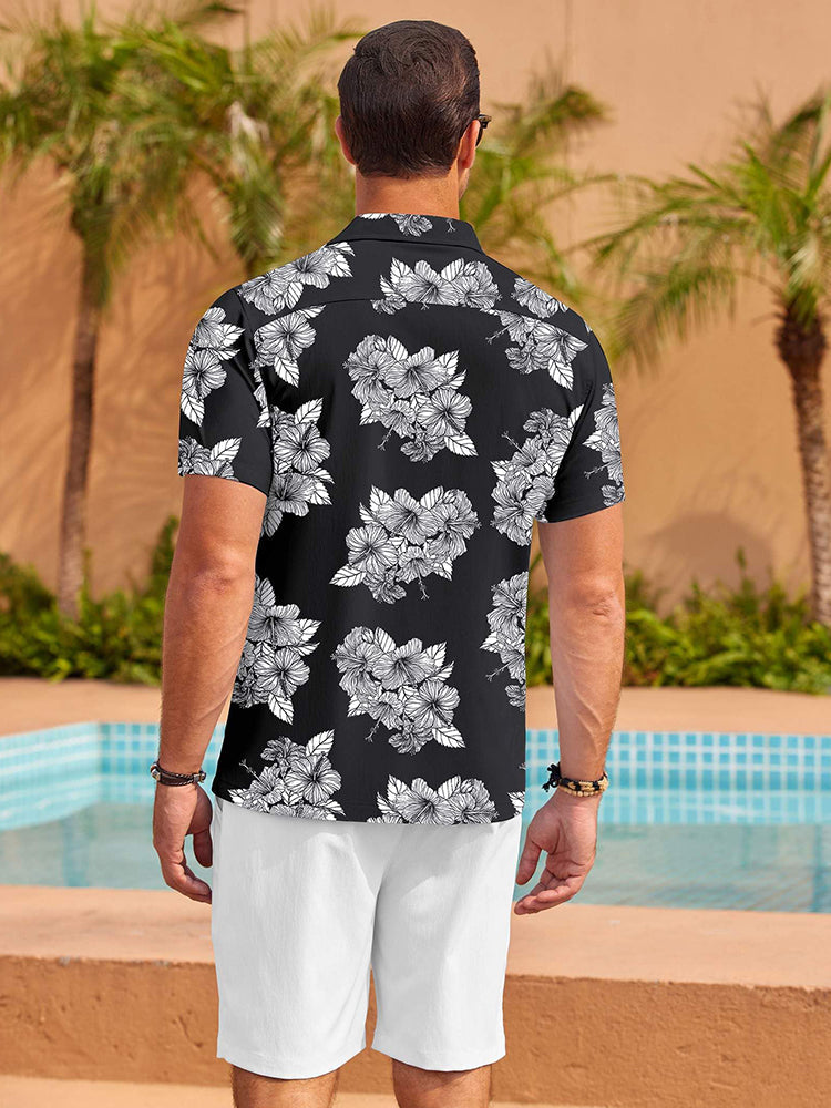 Camisa casual de vacaciones con estampado floral