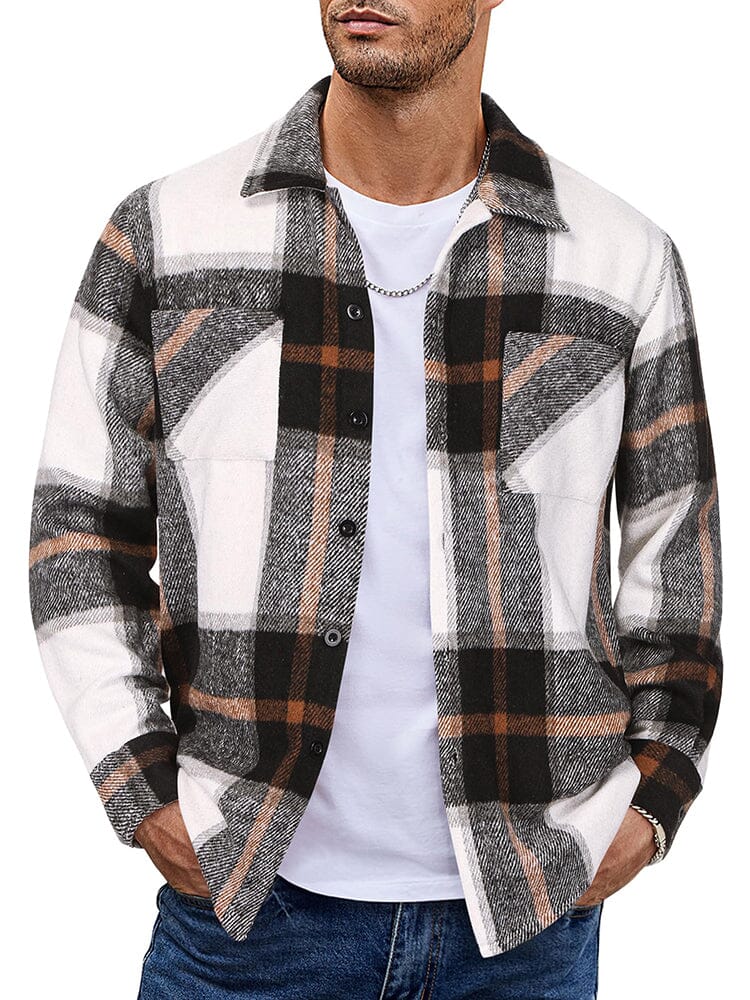 Camisa de franela a cuadros cómoda