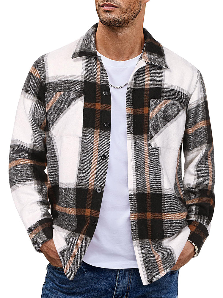 Camisa de franela a cuadros cómoda