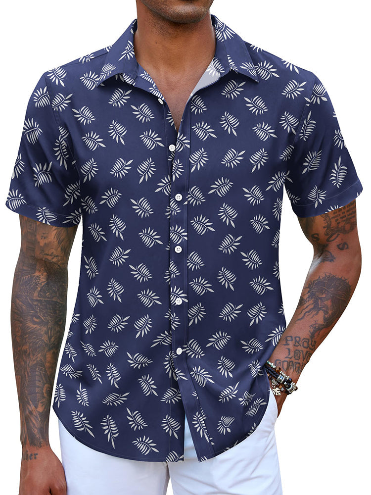 Camisa hawaiana estampada casual