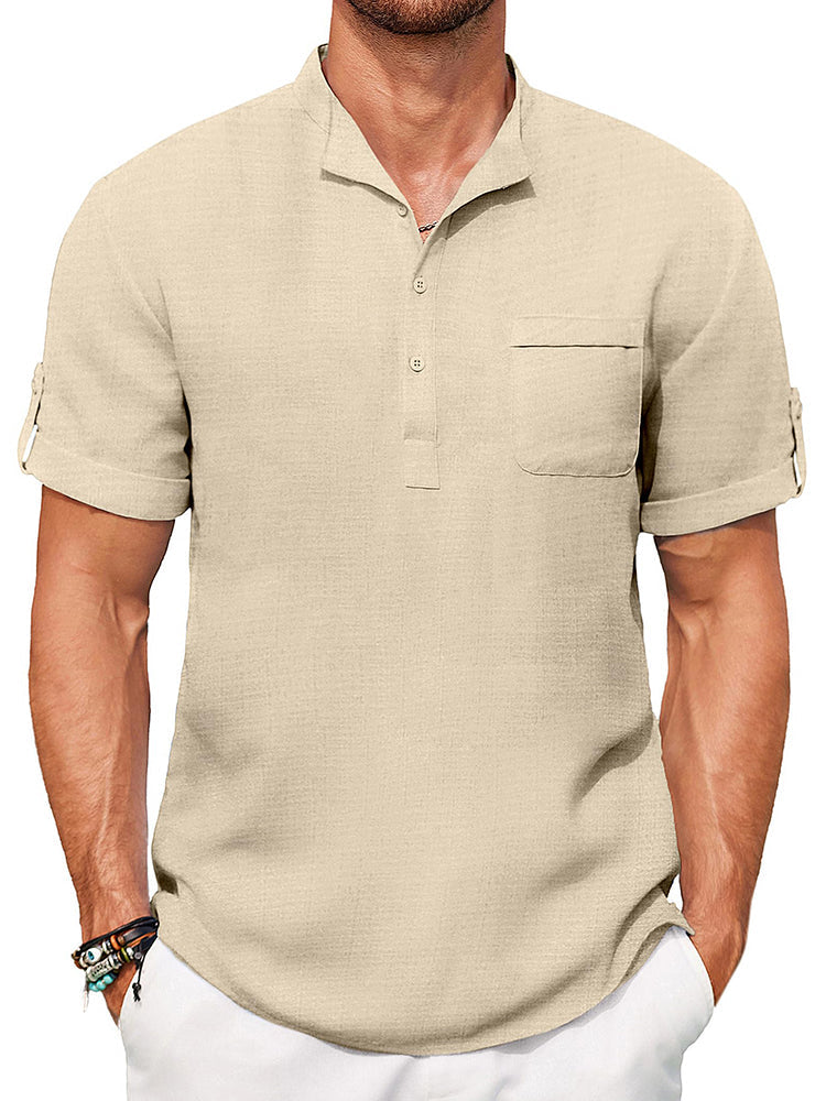 Camisa henley casual de verano