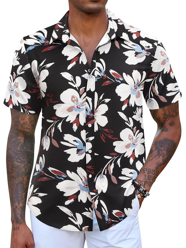 Camisa hawaiana estampada casual