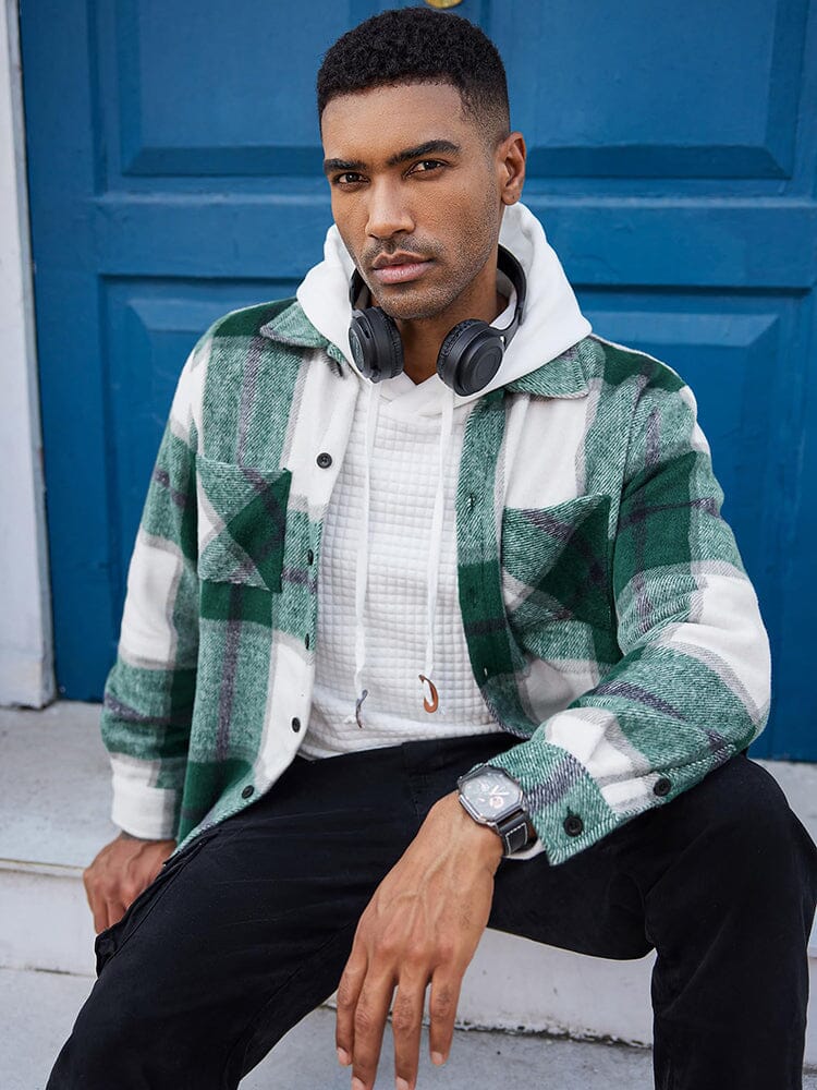 Camisa de franela a cuadros cómoda