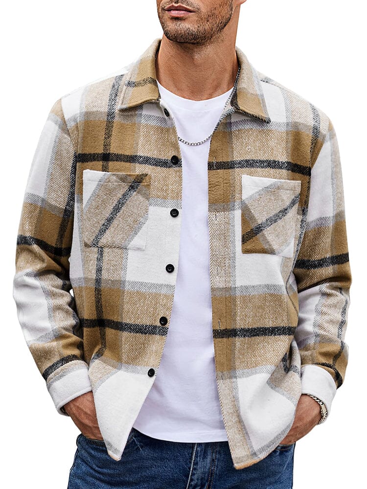 Camisa de franela a cuadros cómoda