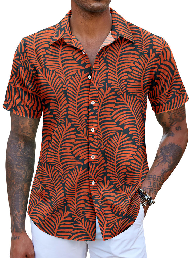 Camisa hawaiana estampada de vacaciones