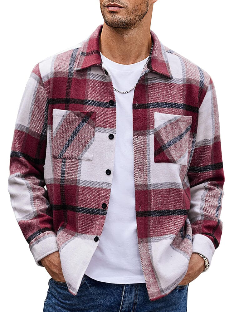 Camisa de franela a cuadros cómoda