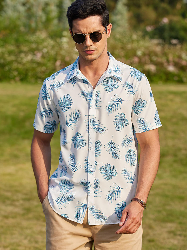 Camisa hawaiana estampada casual