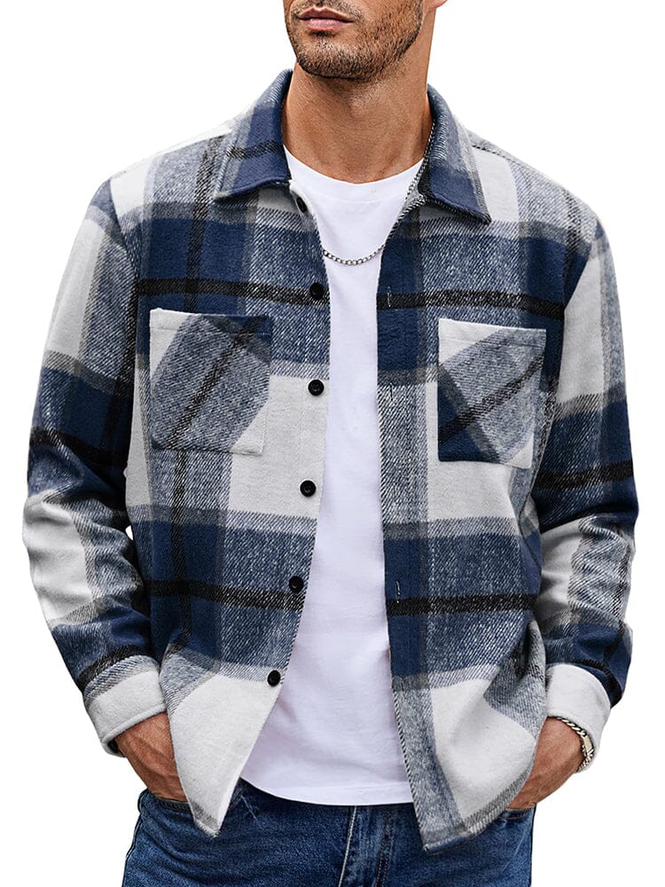 Camisa de franela a cuadros cómoda