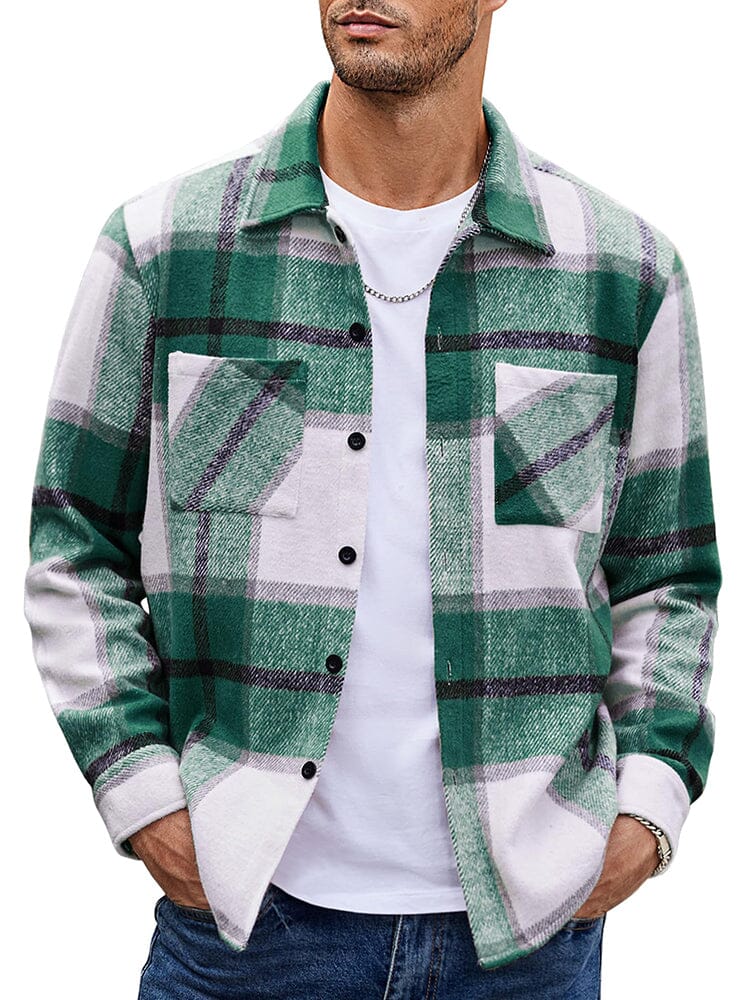 Camisa de franela a cuadros cómoda