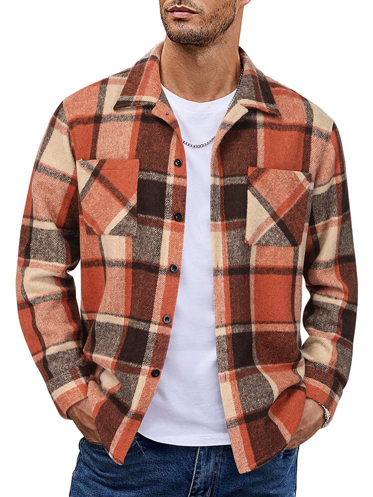 Camisa de franela a cuadros cómoda
