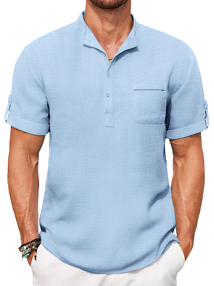 Camisa henley casual de verano