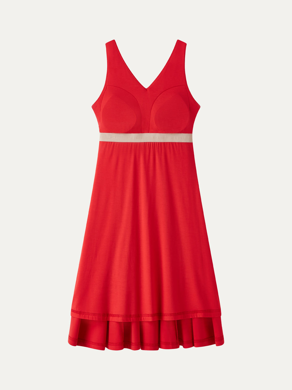 Vestido brami mini de cuello en V para viaje con bolsillos