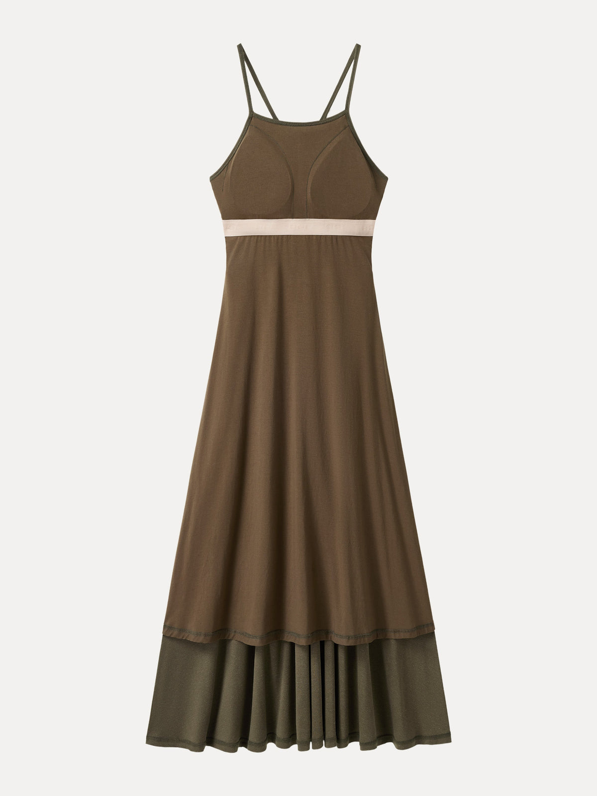 Vestido brami midi de lino y tirantes finos