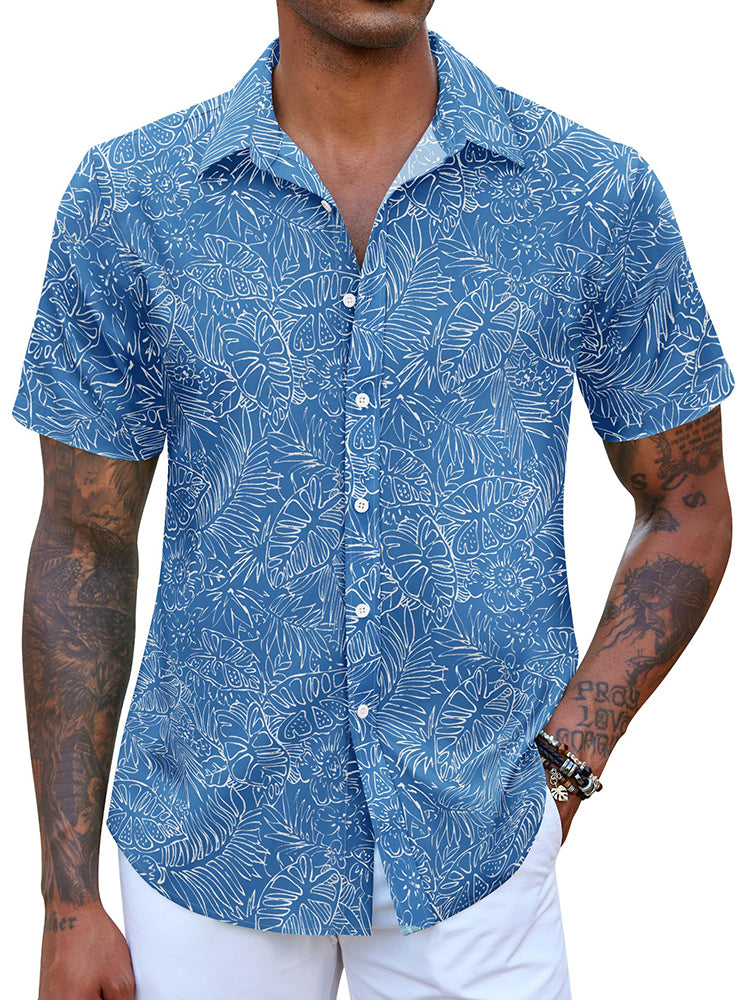Camisa hawaiana estampada de vacaciones