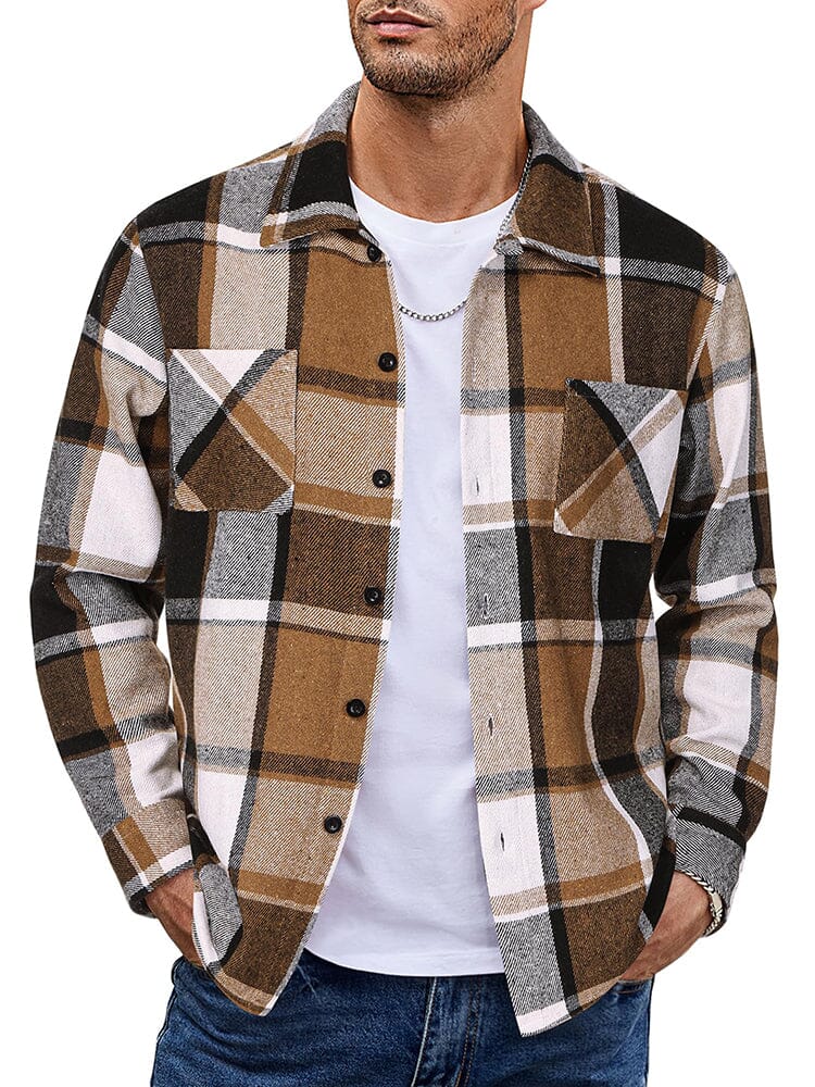 Camisa de franela a cuadros cómoda