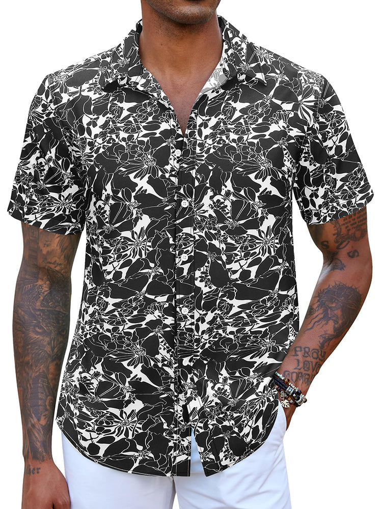 Camisa hawaiana estampada casual
