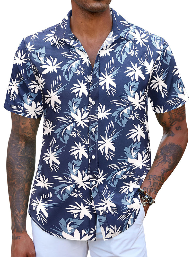Camisa hawaiana estampada de vacaciones